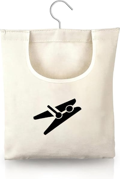 Wasknijpers voor Wasmand, Roterende Hangmand, 32 x 28 cm, Ideaal voor Kleding, Sokken en Textiel
