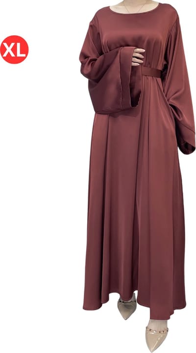 Nivard Islamitische Kleding - Abaya - Gebedskleding Dames - Alhamdulillah - Jilbab - Khimar - Vrouw - Rood - Maat XL