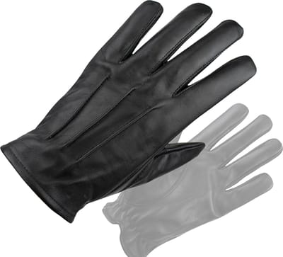 DriveLux™ 100% Leren Handschoenen Heren & Dames - Deep Onyx - Leren Handschoenen- Dames & Heren - Maat S (: 18,5 - 20,5 cm) - Ademend en Waterbestendig - Polished Leather