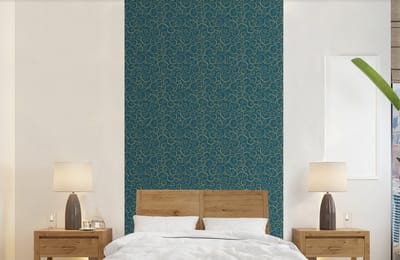 Behang - Fotobehang Patroon - Golven - Spiraal - Breedte 120 cm x hoogte 240 cm