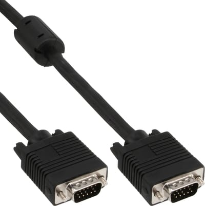 InLine 17713B 15m VGA (D-Sub) VGA (D-Sub) Zwart VGA kabel