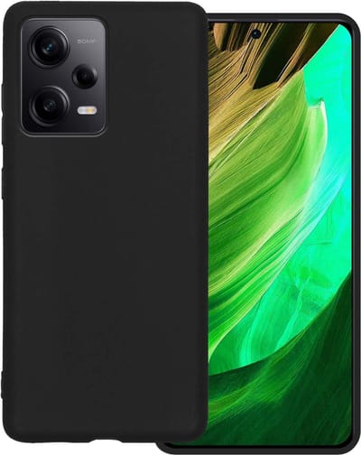 Hoesje Geschikt voor Xiaomi Redmi Note 12 Pro - Sterk & Shockproof - Hoes Cover - Siliconen Case - Zwart