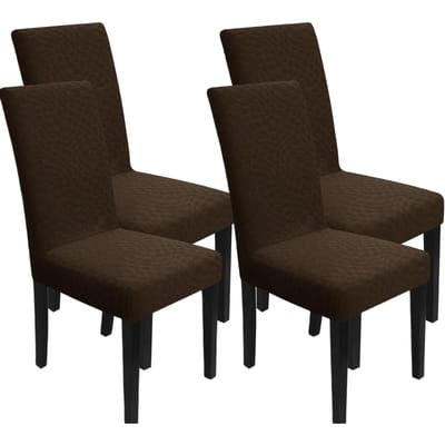 4/6 Stuks Stoelhoezen voor Eetkamer Jacquard Stoelhoes Afneembaar Wasbaar Universele Eetkamerstoel Meubelbeschermer Universal