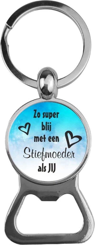 Bieropener Glas - Zo Super Blij Met Een Stiefmoeder Als Jij