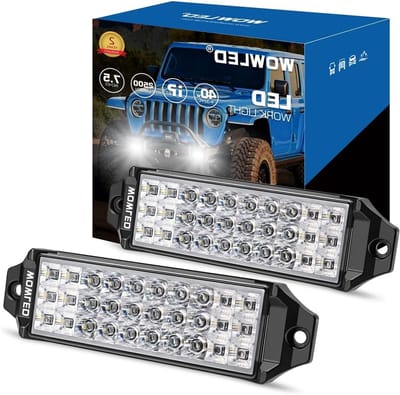 Set van 2 LED Lichtstrips voor Flush Montage, 12V, 24V, Slimme Werkverlichting voor Off-Road Voertuigen, ATV en Motorhomes