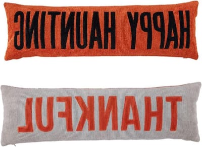 Decoratief Kussen - Sierkussen - Feestelijke Decoratie - Dubbelzijdig Ontwerp - Niet gespecificeerd - Oranje Beige