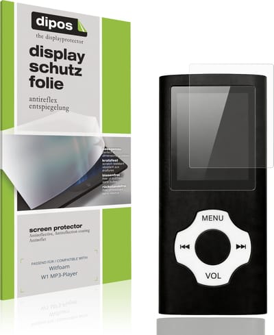 dipos – 4x Matte Beschermfolie geschikt voor Witfoam W1 MP3-Player | Krasbestendige & antireflecterende Screenprotector Ultra-Thin