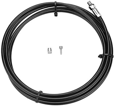 Fiets remolieslang - Remleiding set - Mountainbiken - Duurzaam nylon coating - 2 meter - Zwart