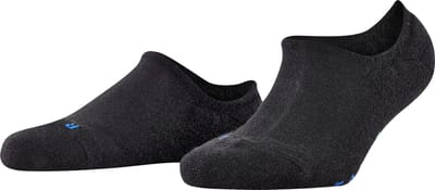 FALKE Keep Warm onzichtbar eenkleurig wol footies dames zwart - maat 37-38