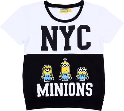 Zwart-wit MINIONKI t-shirt
