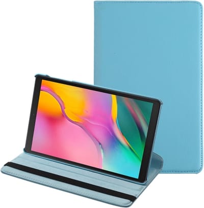 Hoesje geschikt voor Samsung Galaxy Tab S6 10.5 inch (2019) (SM- T860/SM-T865-SM-T867) Book Case Tablet hoes/ 360° Draaibare Book case Kleur Lichtblauw