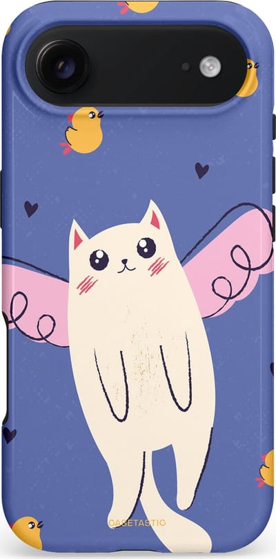 Casetastic hoesje geschikt voor Apple iPhone Air - MagSafe - Dubbellaagse bescherming - Kuikendief - Fashion Case - Lavendel Crème