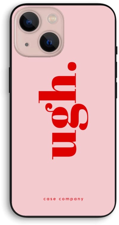 Case Company® - Hoesje geschikt voor iPhone 13 mini hoesje - Ugh - Biologisch Afbreekbaar Telefoonhoesje - Bescherming alle Kanten en Schermrand