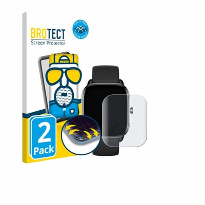 BROTECT - Screenprotector voor Sector Smartwatch S-07 - Folie Beschermfolie matte volledig dekking 2 Stuks