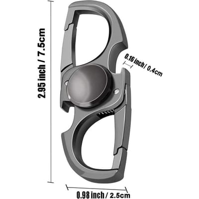 Sleutelhanger Flesopener Fidget Spinner Stressverlichtende Speeltjes Voor Volwassenen Edc Gadgets Speeltjes Voor Stressverlichting gray