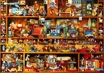 Bluebird Puzzle legpuzzel Toys Tale - 1000 stukjes nostalgie.