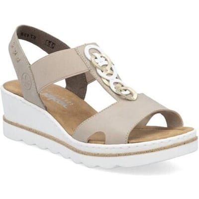 Sandalen met sleehak Rieker 6749862
