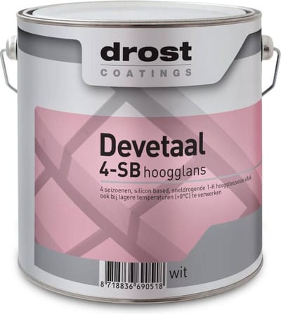 Drost Devetaal 4-SB Hoogglans 1 liter - Wit