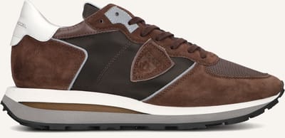 Philippe Model Tropez Haute Low Man Sneakers - Leer - Heren - Bruin - Maat 43