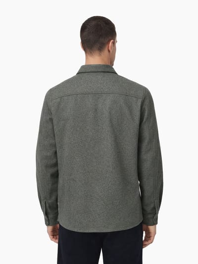 Only & Sons Overhemd Onsash Ovr Woolen Look Pkt Ls Shirt 22023564 Castor Gray/melange Mannen Maat - S