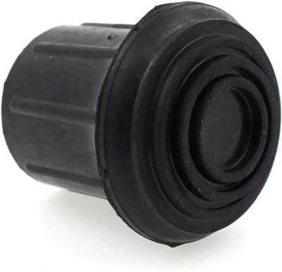 Rubberen Voetjes - Dopjes Beschermers - Ladder Stabiliteit - Verstevigde Ring - 25 mm - Zwart