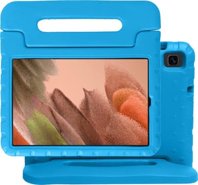 Hoes - Geschikt voor Samsung Galaxy Tab A7 Lite - Kinderhoes Shockproof Bumper - Kidsproof Case - Tablet Hoesje - Kinder Hoes Cover - Blauw