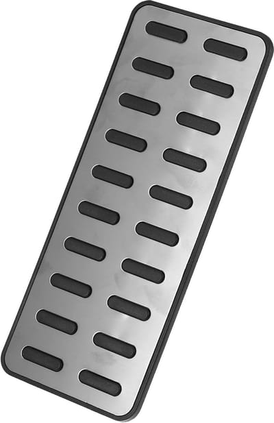 Thijox - Voetsteun Pedaal Cover Auto Accessoires Vervanging voor Hyundai Elantra 1992-2022, Zilveren Aluminiumlegering, Antislip, Slijtvast, Eenvoudig