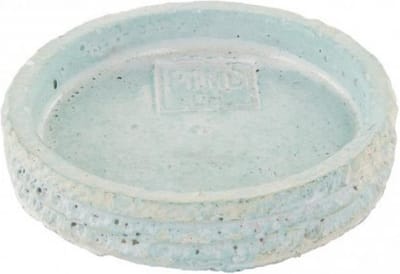 PTMD - kaarsenplateau kaars houder onderzetter - Blauw  - Cement Ø 9 cm