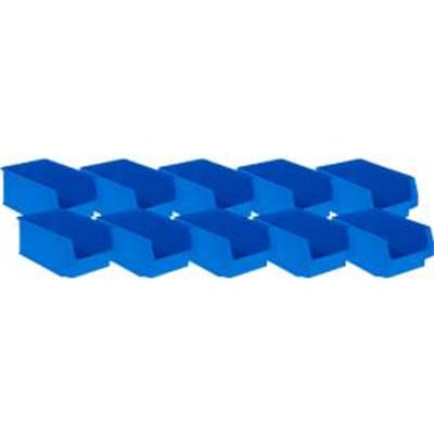 Opbergbakken SSI Schäfer PROFI LF 532 serie, polypropeen, L 500 x B 312 x H 200 mm, 23,5 l, blauw, 10 stuks