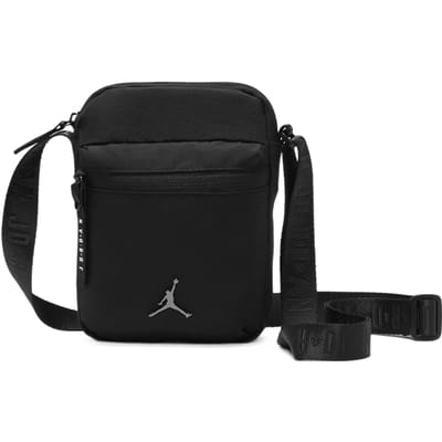 Jordan Katoenen Schoudertas, Crossbody Tas Normaal Unisex Zwart ONESIZE