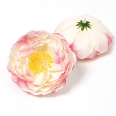 Dailygoods- Kunstbloemen Peony - Set van 10 - Kunstbloemen voor Decoratie - Kunstbloemen voor Bruiloft - Kunstbloemen voor Binnen - Kunstbloemen van Stof - Diameter 6 cm - Nep Bloemen
