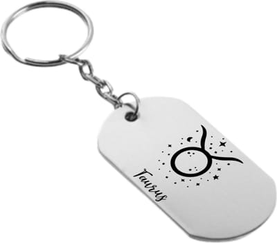 Akyol - stier sleutelhanger - Sterrenbeeld stier - familie vrienden - cadeau - 54 x 29mm