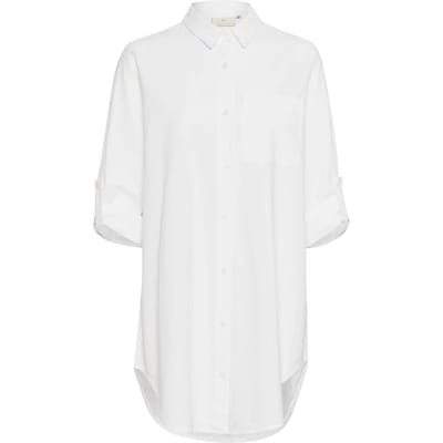 Kaffe KAnaya Shirt Tunic Dames Tuniek - Chalk