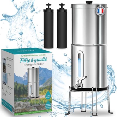 Waterfilter met Zwaartekracht - 8,5L Actieve Koolfiltratie voor Kraan- en Regenwater