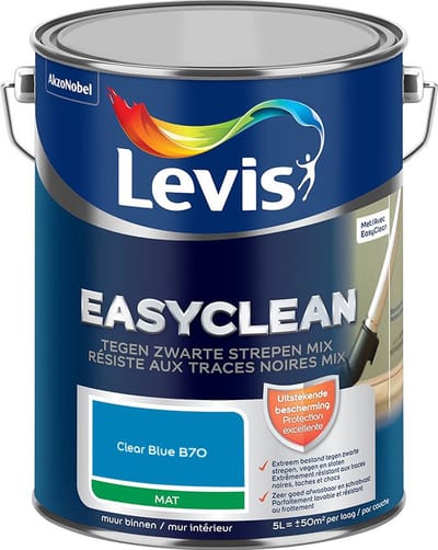 Levis - Easyclean Tegen Zwarte Strepen Mix - Clear Blue B70 - Mengverf - 5 L