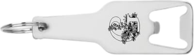 Akyol - letter g flesopener - Alfabet - als je naam begint met de letter g - leuk kado voor iemand waarbij zijn naam begint met de letter g - 105 x 25mm