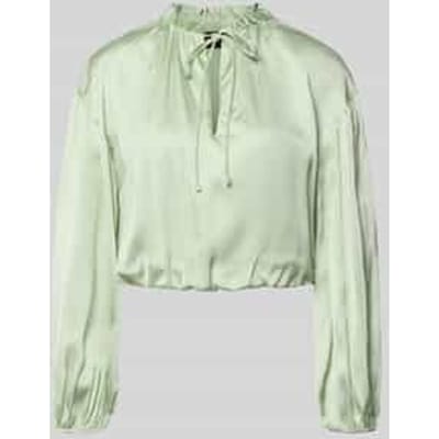 regular fit blouse met lange mouwen van pure viscose model 'BRISE'