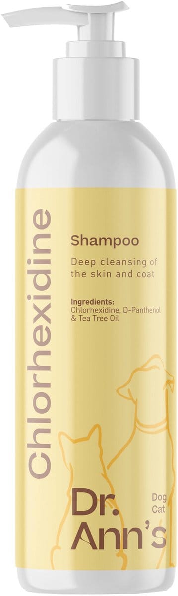 Dr. Ann's Shampoo voor Hond en Kat - 250 ml - Verzorgend en Diep Reinigend - Hydraterend - Voor Volwassen Honden en Katten - Ontwikkeld door Dierenartsen