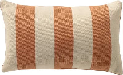 Dutch Decor CYRUS - kussenhoes outdoor 30x50 cm - waterafstotend en uv-bestendig - gestreept - Peach Bloom - rood