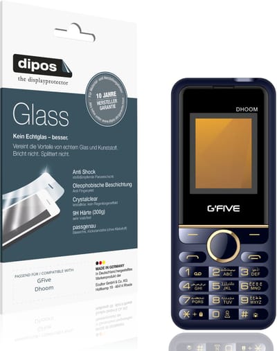 dipos – 2x Pantserfolie geschikt voor GFive Dhoom | 9H Screenprotector