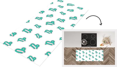 Keukenloper - Loper keuken - Steenbok - Design - Astrologie - 120x50 cm - Keukenloper vinyl
