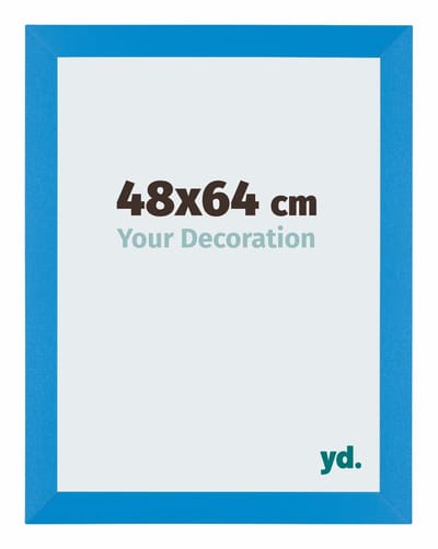 Your Decoration - Puzzellijst 48x64 cm - Helder Blauw - Puzzellijst 500-1000 stukjes - MDF Fotolijst - Mura