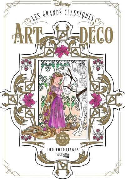 Disney Les Grands Classiques Art Deco 100 Coloriages - Hachette - Kleurboek voor volwassenen