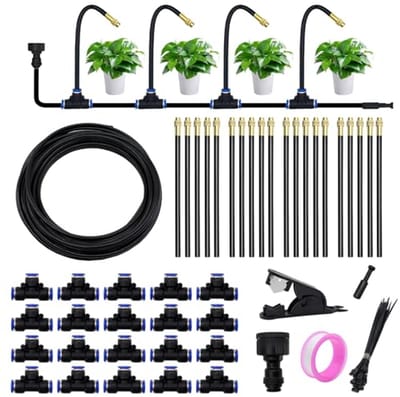 Automatisch tuinbewateringssysteem 360° - Irrigatiesysteem 20 meter - Verstelbare sproeikop - Perfect voor tuin en kas - ShopVlot