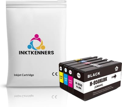 Inktcartridges Geschikt voor HP 950XL | Multipack van 4 stuks Geschikt voor HP Officejet Pro Printers: 251dw / 276dw / 8100 / 8600 / 8610 / 8615 / 8616 / 8620 / 8625 / 8630 / 8640 / 8650 / 8660