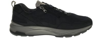 Waldläufer Heren Sneaker - 713003-403-857 Blauw - Wijdte H - Maat 8 (42)