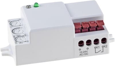Bewegingsmelder 12V tot 24V 360° HF voor wand- en plafondlampen