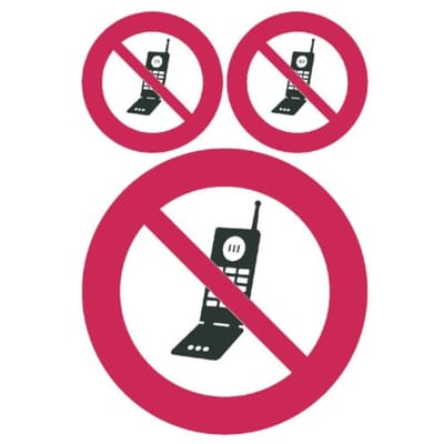 Huismerk Herma 5784 Etiket met afbeelding GSM Verbod