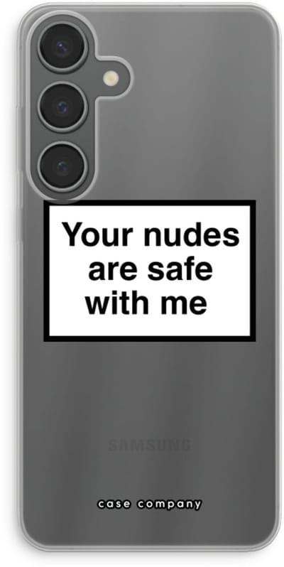 Case Company® - Hoesje geschikt voor Samsung Galaxy S24 Plus hoesje - Safe with me - Soft Cover Telefoonhoesje - Bescherming aan alle Kanten en Schermrand