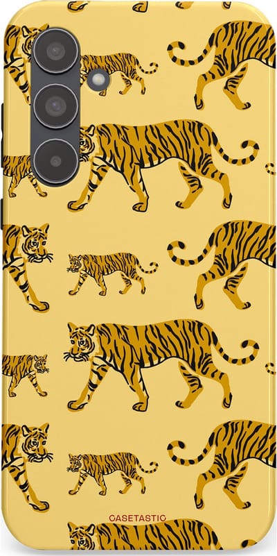 Casetastic Hoesje Geschikt voor Samsung A55 - Stijlvolle Beschermende Duo-layer Case - Streep van de natuur